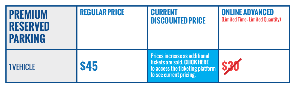 Premium Reserved Parking Ticket